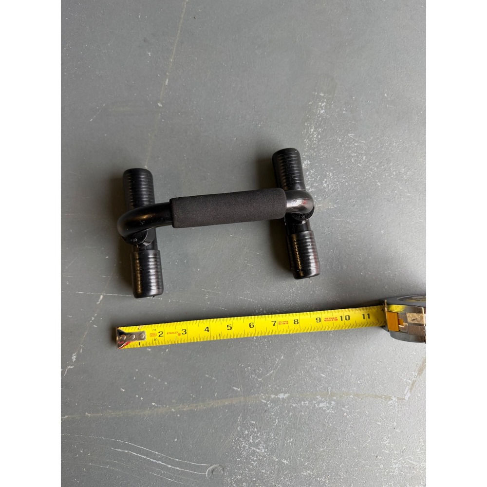 SPRI Push Up Bar Black Foam Grip Handle Home Gym Strength Training Equipment